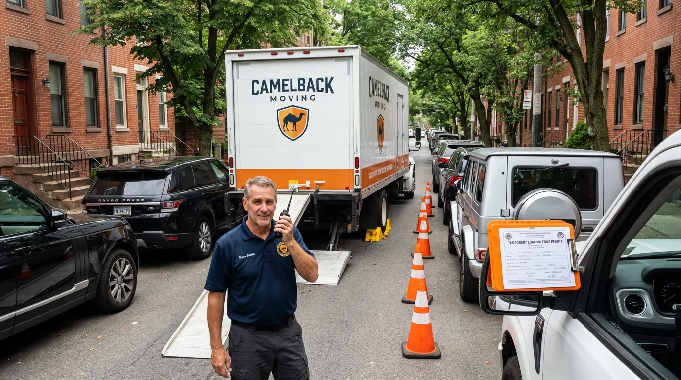 City street loading permit setup in New York Mills, NY